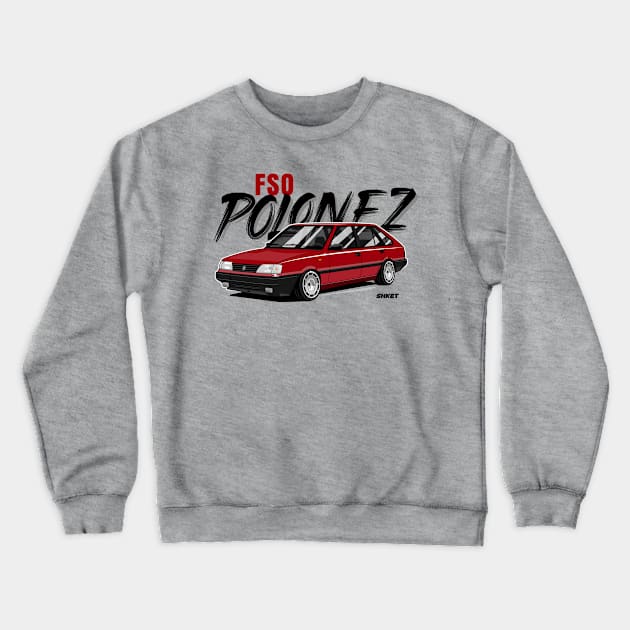 Orange Polonez Crewneck Sweatshirt by shketdesign